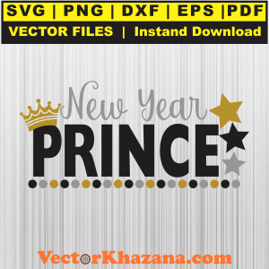 New Year Prince Svg