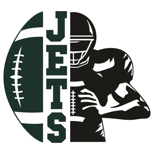 Realistic football away jersey new york jets Vector Image