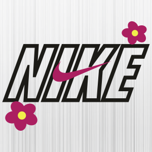 Floral Swoosh SVG, Flower Swoosh SVG, Nike Logo SVG, PNG, DXF, EPS, Cut  Files for Cricut and Silhouette