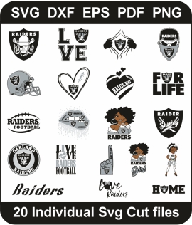 Oakland Raiders Svg Bundle