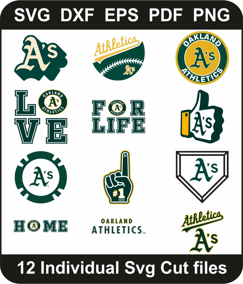 Oakland Athletics Svg Bundle