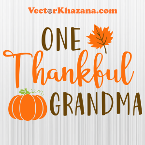 One Thankful Grandma Svg