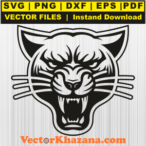 Panthers Angery Face Svg