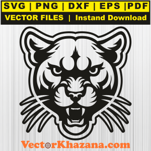 Panthers Face Svg