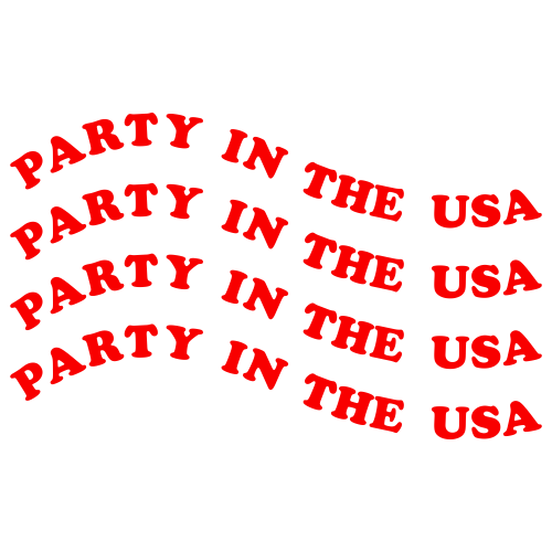Party in The USA Svg