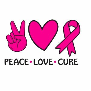 Peace Love Cure Vector