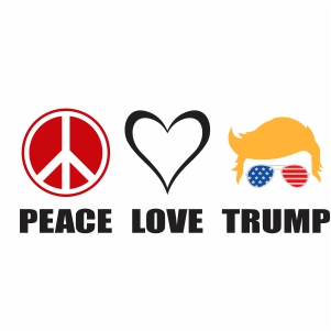 Peace Love Trump Vector