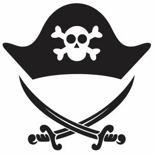 Hook Hand Pirate SVG Clip Art Cut File Silhouette Dxf Eps Png Jpg