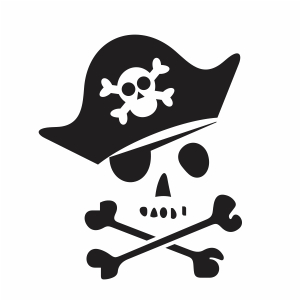 Pirate Skull And Crossbones Svg