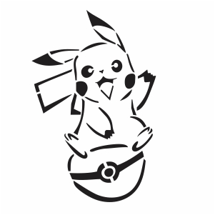 Pikachu Pokemon Svg | Pikachu Outline Png Vector