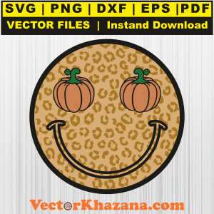 Pumpkin Smiley Face Svg