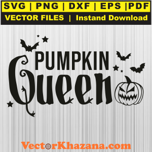 Halloween Pumpkin Queen Svg