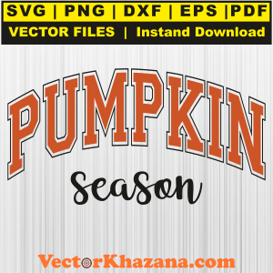 Pumpkin Season Letter Svg