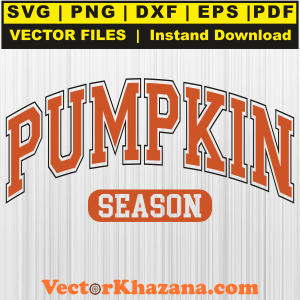 Pumpkin Season Outline Svg