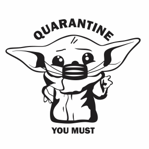 Yoda Quarantine Svg