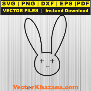 Bad Bunny Face Svg