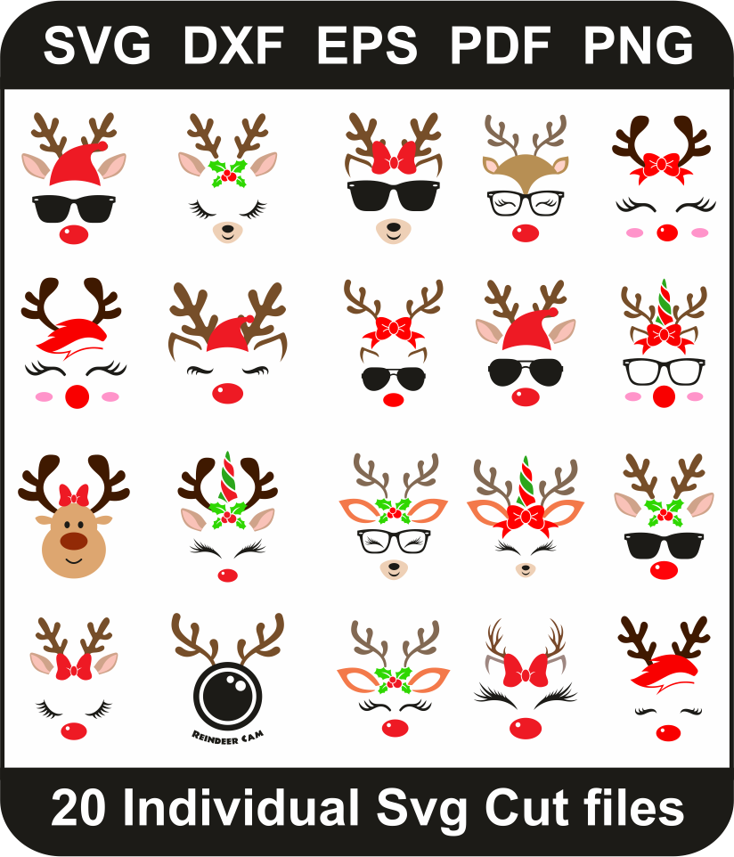 Reindeer Svg Bundle