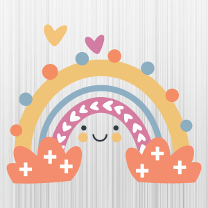 Happy Rainbow Svg