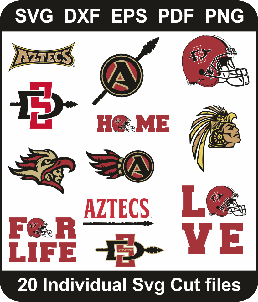 San Diego State Aztec Svg Bundle