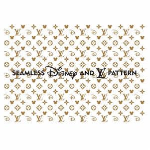 Download LV Seamless vector | Seamless Disney LV Pattern Vector ...