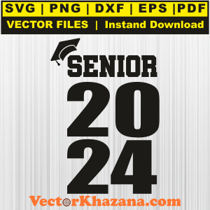 Senior 2024 Graduation Svg