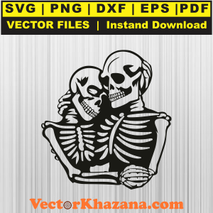 Hallowen Skull Soulmates SVG