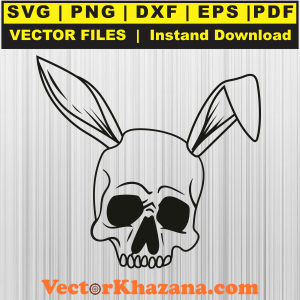 Halloween Skull Bunny Ghost Svg