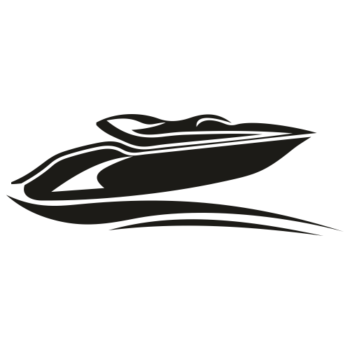 Speed Boat SVG, Speed Boat Silhouette Graphic by ETC Craft Store