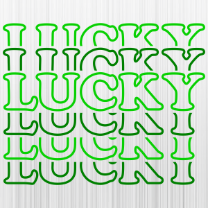 Lucky Stacked Lucky Svg