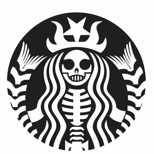 Buy Starbucks skull Svg Png online in UK