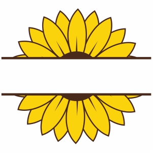 Download Half Sunflower Vector Sunflower Monogram Vector Image Svg Psd Png Eps Ai Format Vector Graphic Arts Downloads
