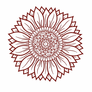 Free Free 200 Sunflower Zentangle Svg SVG PNG EPS DXF File