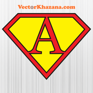 Superhero Themed English Letters A Svg