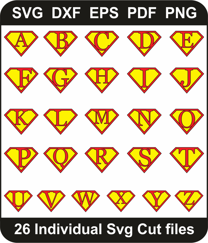 superhero letters printable