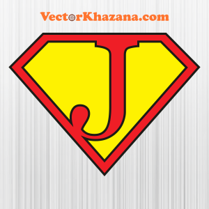 Superhero Themed English Letters J Svg