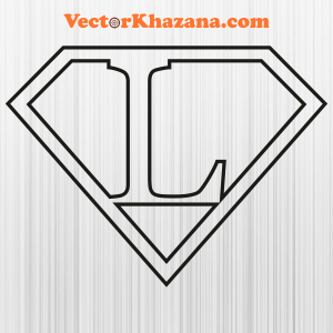 Superhero Themed Letters L Svg