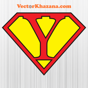 Superhero Themed English Letters Y Svg