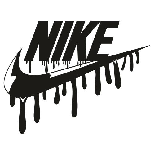 Nike Drip Logo SVG | Drip Nike Logo svg cut file Download | JPG, PNG