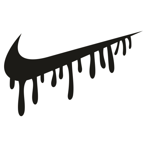 Dripping Nike Logo Silhouette