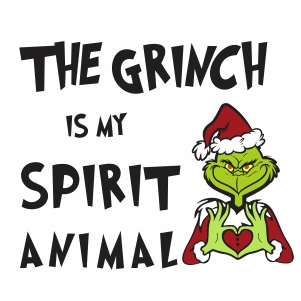 The Grinch is My Spirit Animal Vector