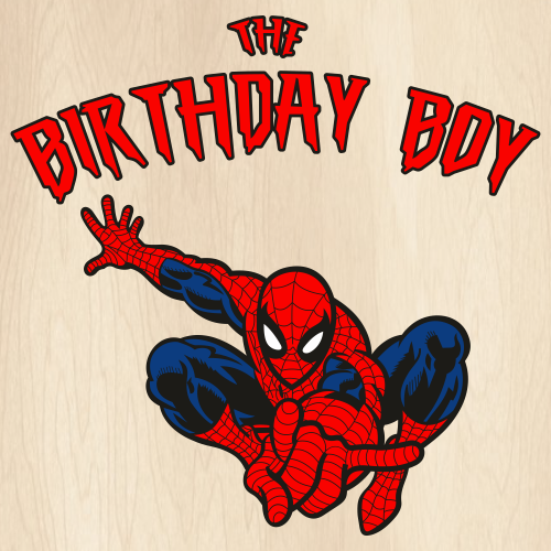 Spiderman Birthday SVG Digital File, Spiderman Birthday Boy