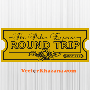 The Polar Express Svg | The Polar Express Round Trip Png