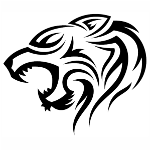 Tribal Tiger Tattoo svg | Tribal Tiger svg cut file Download | JPG, PNG ...