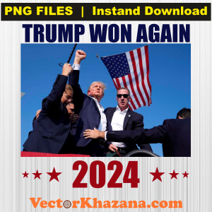 Trump Won Again 2024 Png