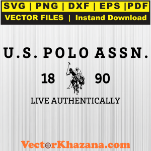 US Polo Assn Since 1890 Live Authentically Svg