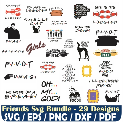 Free Free 283 Friends Svg Bundle SVG PNG EPS DXF File