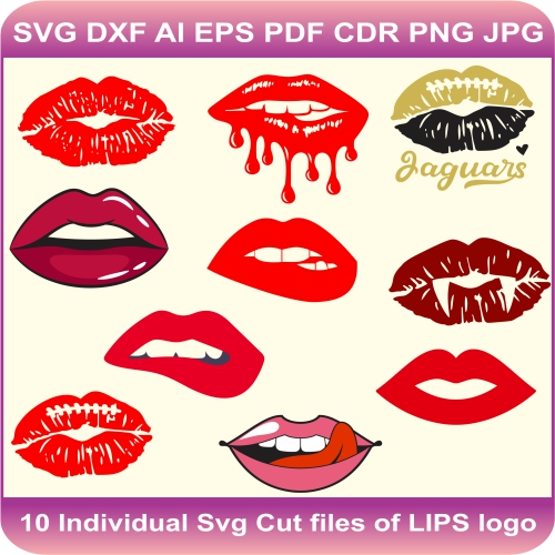 lips pack design 