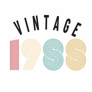 Vintage 1988 svg