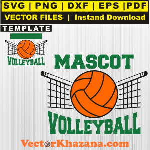 Volleyball with Net Svg