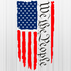 We the People US Flag Svg